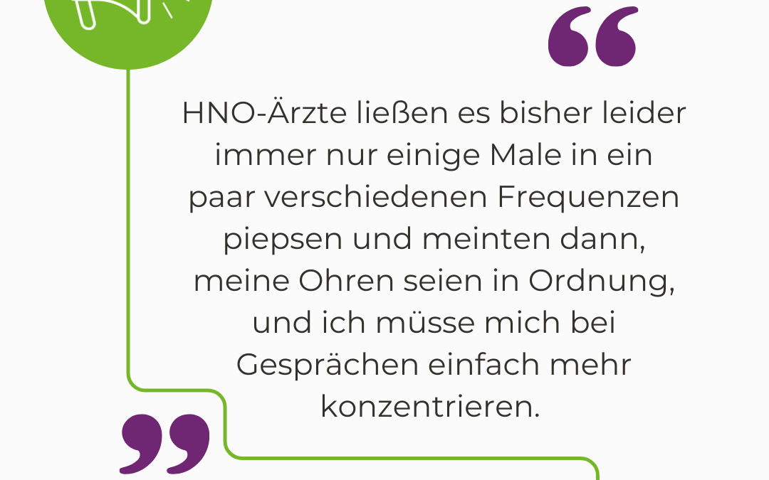 Zitat der Woche (KW 38) „HNO-Ärzte ließen es bisher leider immer nur einige Male…“